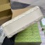 Gucci GG Marmont Medium Tote in White Chevron Calfskin