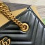 Gucci GG Marmont Small Tote in Black Chevron Calfskin