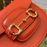 Gucci Horsebit 1955 Mini Top Handle Bag in Orange Calfskin