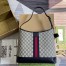 Gucci Ophidia GG Medium Shoulder Bag in Blue GG Canvas