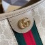Gucci Ophidia GG Medium Shoulder Bag in White GG Canvas