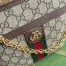Gucci Ophidia Mini Chain Shouler Bag in Beige GG Supreme Canvas