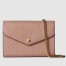Gucci Chain Wallet in Rose Beige GG Leather