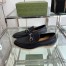 Gucci Men's Loafers with Horsebit in Black Leather
