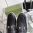 Gucci Men's Loafers with Horsebit in Black Leather