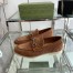 Gucci Men's Loafers with Horsebit in Brown Suede Leather