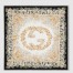Gucci Interlocking G Floral Shawl in Black/Beige Cashmere