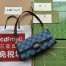 Gucci Luce Small Shoulder Bag in Blue GG Denim
