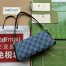Gucci Luce Small Shoulder Bag in Blue GG Denim
