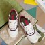 Gucci Men's Re-Web Sneakers in White and Red Leather