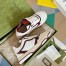 Gucci Men's Re-Web Sneakers in White and Red Leather