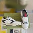 Gucci Men's Re-Web Sneakers in White and Black Leather
