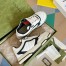 Gucci Men's Re-Web Sneakers in White and Black Leather