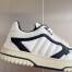 Gucci Men's Re-Web Sneakers in White and Black Leather
