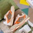 Gucci Men's Re-Web Sneakers in GG Canvas with Orange Leather