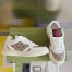 Gucci Men's Re-Web Sneakers in GG Canvas with White Leather
