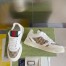 Gucci Men's Re-Web Sneakers in GG Canvas with White Leather