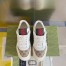 Gucci Men's Re-Web Sneakers in GG Canvas with White Leather