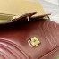 Gucci GG Marmont Large Shoulder Bag in Red Chevron Leather