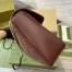 Gucci GG Marmont Large Shoulder Bag in Red Chevron Leather