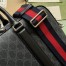 Gucci Briefcase in Black GG Supreme Canvas with Shoulder Strap