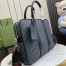 Gucci Briefcase in Black GG Supreme Canvas with Shoulder Strap