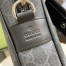 Gucci Briefcase in Black GG Supreme Canvas with Shoulder Strap