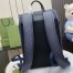Gucci Ophidia GG Large Backpack in Blue GG Supreme Canvas
