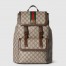 Gucci Ophidia GG Large Backpack in Beige GG Supreme Canvas