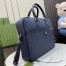 Gucci Ophidia GG Medium Briefcase in Blue GG Supreme Canvas