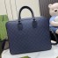 Gucci Ophidia GG Medium Briefcase in Blue GG Supreme Canvas