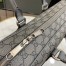 Gucci Ophidia GG Medium Briefcase in Grey GG Supreme Canvas
