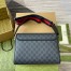 Gucci Men's Messenger Bag in Black GG Supreme Canvas