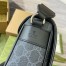 Gucci Men's Messenger Bag in Black GG Supreme Canvas