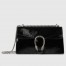 Gucci Dionysus Small Shoulder Bag in Black Patent Leather