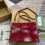 Gucci Dionysus Medium Top Handle Bag in Red Patent Leather
