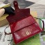 Gucci Dionysus Medium Top Handle Bag in Red Patent Leather