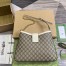 Gucci Padlock Medium Shoulder Bag in GG Canvas with White Calfskin