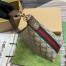 Gucci Ophidia Super Mini Shouler Bag in Beige GG Supreme Canvas