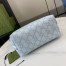Gucci Ophidia Super Mini Shouler Bag in Dusty Blue GG Supreme Canvas