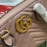 Gucci GG Marmont Small Top-handle Bag in Dusty Pink Chevron Leather