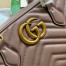 Gucci GG Marmont Small Top-handle Bag in Dusty Pink Chevron Leather