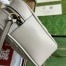 Gucci GG Marmont Small Top-handle Bag in White Chevron Leather