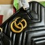 Gucci GG Marmont Small Top-handle Bag in Black Chevron Leather