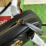 Gucci GG Marmont Small Top-handle Bag in Black Chevron Leather