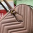 Gucci GG Marmont Medium Top-handle Bag in Dusty Pink Chevron Leather