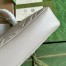 Gucci GG Marmont Medium Top-handle Bag in White Chevron Leather