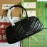 Gucci GG Marmont Medium Top-handle Bag in Black Chevron Leather