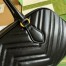 Gucci GG Marmont Medium Top-handle Bag in Black Chevron Leather