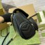 Gucci GG Marmont Small Bag with Multi-pocket in Black Chevron Leather